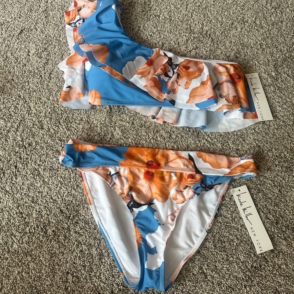 Swimwear Set with Floral Design